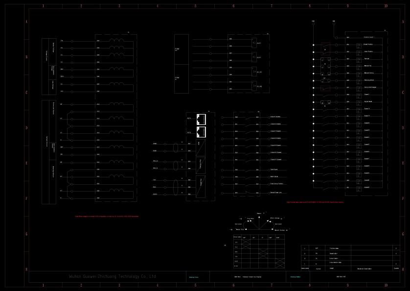 GWZC-9812 Digital Line Distance Protection Relay engineering drawing